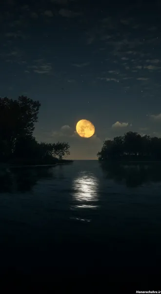  عکس ماه در شب واقعی از نزدیک