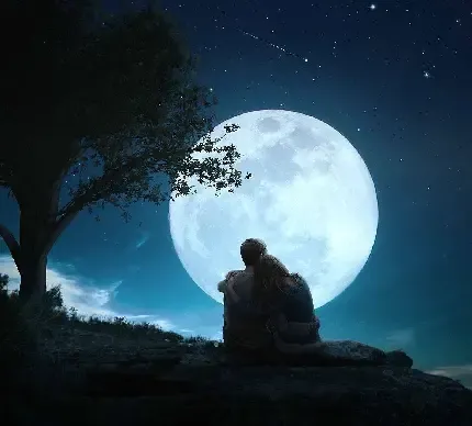  100 عکس ماه عاشقانه