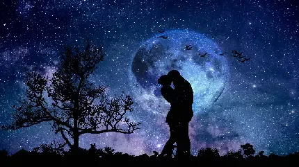  100 عکس ماه عاشقانه