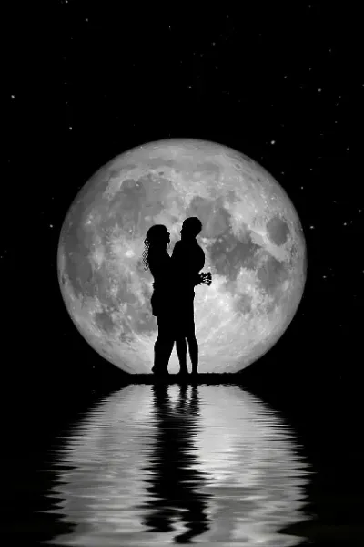  100 عکس ماه عاشقانه