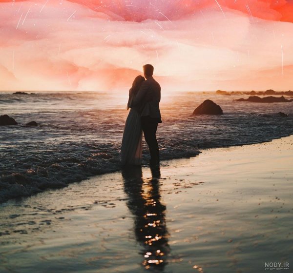  عکس غروب عاشقانه