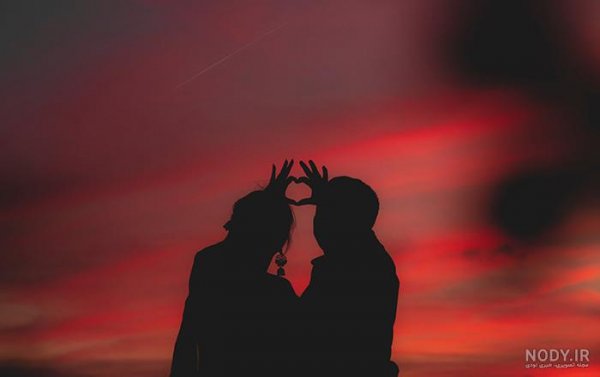  عکس غروب عاشقانه