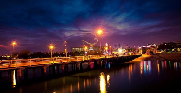  عکس ساحل کیش در شب
