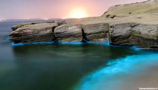 عکس ساحل قشم در شب