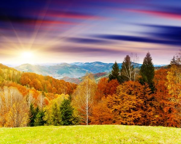  عکس طلوع پاییزی
