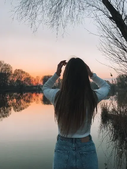 عکس دختر در طبیعت واقعی برای پروفایل
