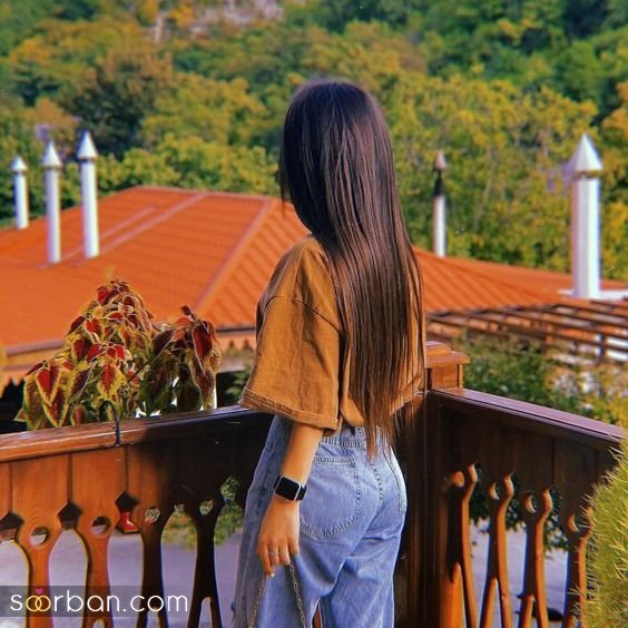  عکس دختر از پشت سر کنار دریا