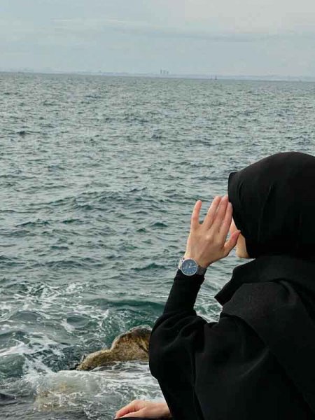  عکس دختر از پشت سر با حجاب