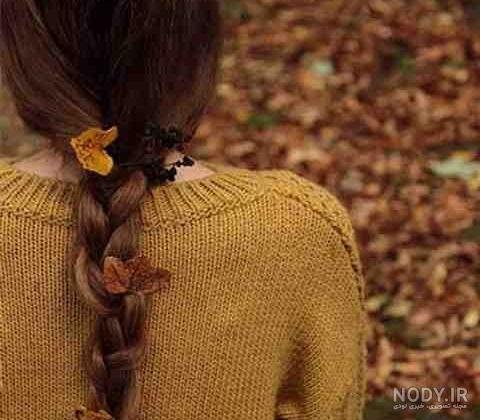  عکس دختر از پشت سر با موهای باز مشکی