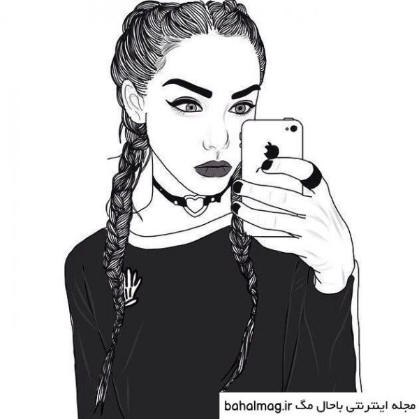  عکس سیاه سفید فانتزی دخترانه