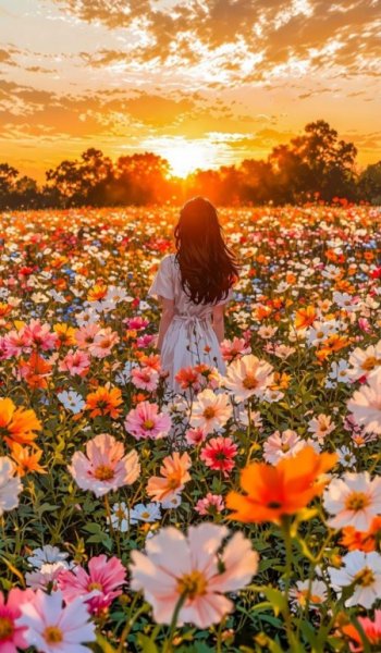  عکس دختر در طبیعت برای پروفایل