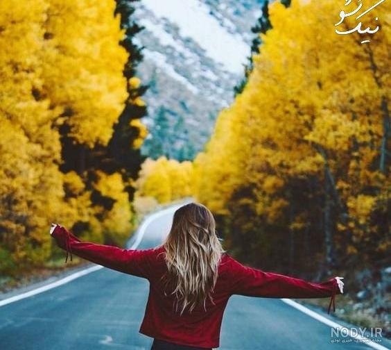 عکس دختر در طبیعت بهاری