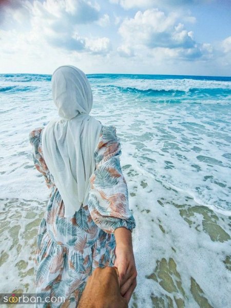 عکس دونفره کنار دریا ایرانی