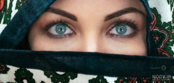  عکس دختر چشم آبی ایرانی با حجاب