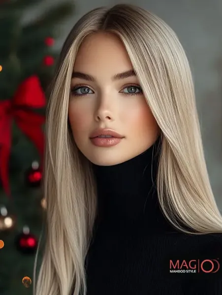  عکس دختر مو بلند از جلو