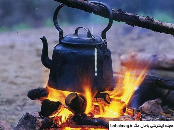 عکس چای آتیشی در کوه