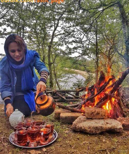 متن در مورد چایی برای استوری