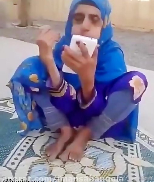  عکس خنده دار پیرزن