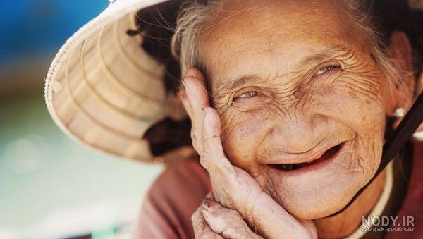  عکس پیرزن قدیمی