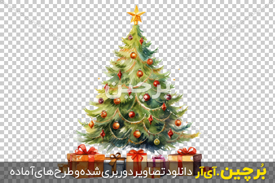  عکس درخت کریسمس کارتونی