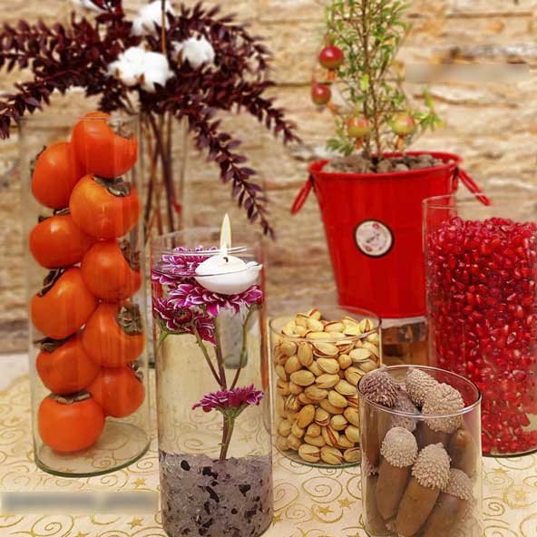  تزیین شب یلدا برای عروس جدید