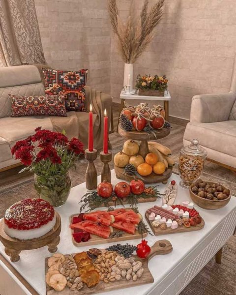  تزیین شب یلدا برای عروس جدید