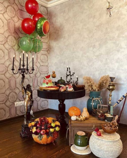  تزیین شب یلدا برای عروس جدید