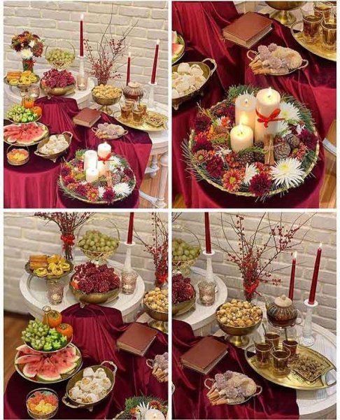  سفره شب یلدا ساده و شیک برای عروس