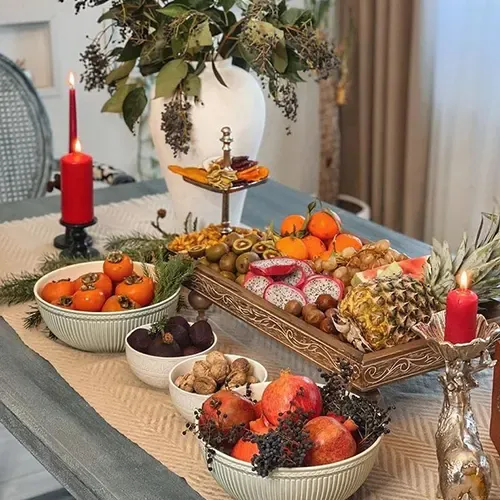  200 عکس سفره شب یلدا باکلاس