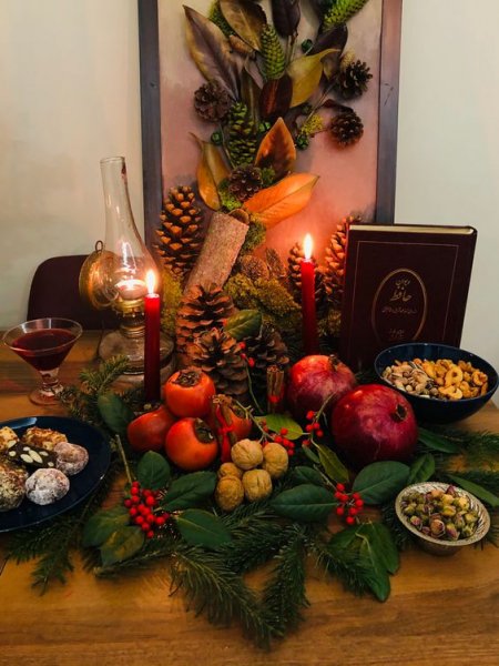  عکس سفره شب یلدا قدیمی