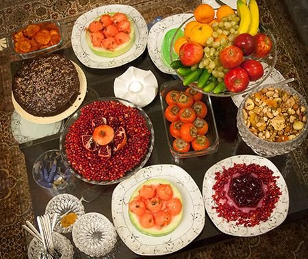  سفره شب یلدا امسال