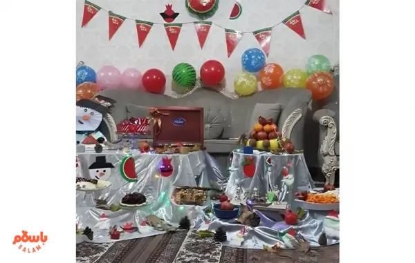  تزیین شب یلدا برای مدرسه