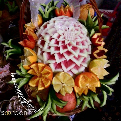  تزیین شب یلدا برای عروس ساده