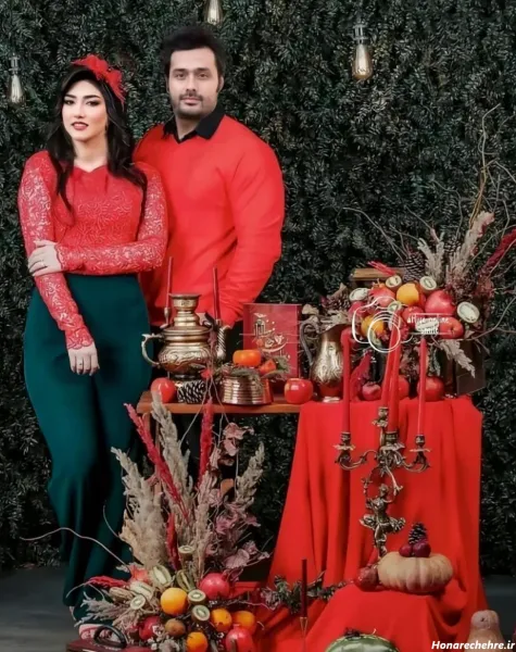  ژست یلدایی دو نفره