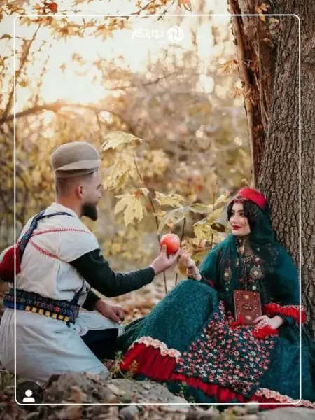  عکس آتلیه شب یلدا دونفره