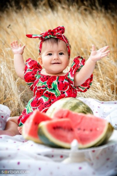  عکس یلدایی نوزاد دختر