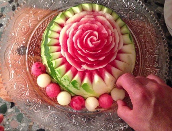  تزیین هندوانه شب یلدا برای عروس