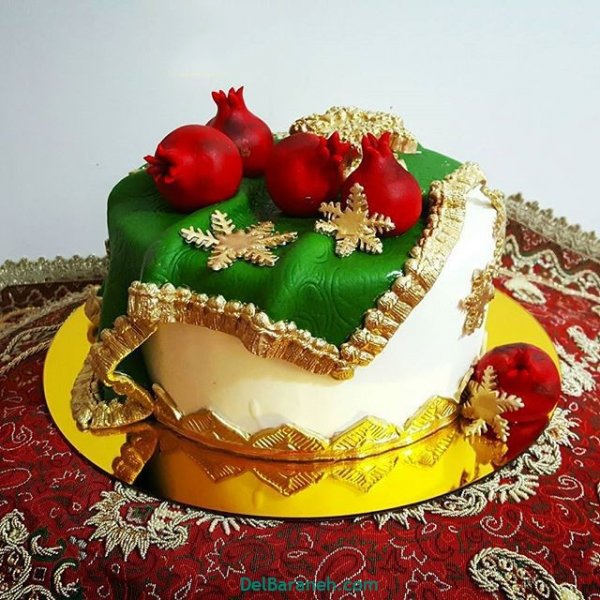  100 عکس کیک شب یلدا یک کیلویی