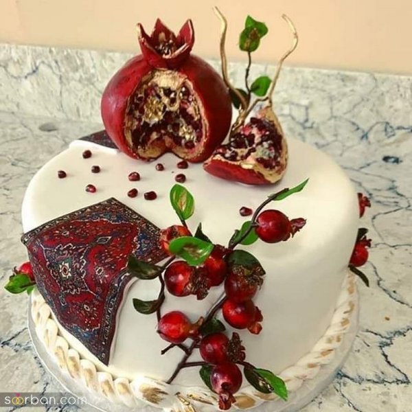  عکس کیک یلدایی پسرانه