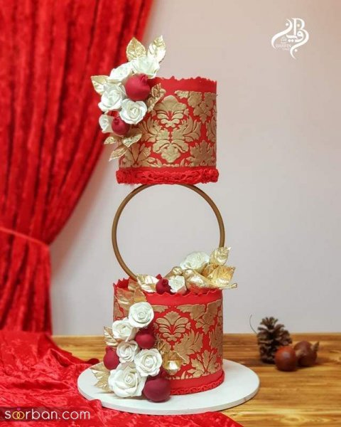  عکس کیک یلدایی عروس