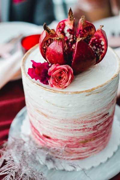 کیک شب یلدا برای مدرسه