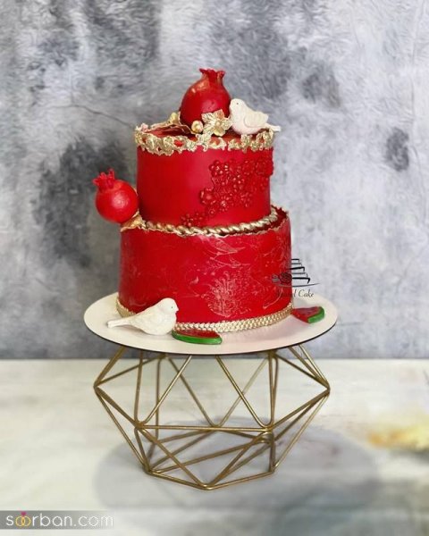  کیک شب یلدا برای عروس و داماد