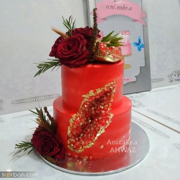  کیک شب یلدا برای عروس و داماد