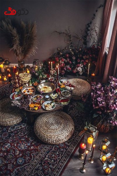  200 عکس شب یلدا تو خونه