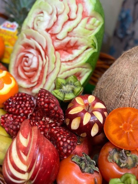  120 عکس شب یلدا تزیین میوه