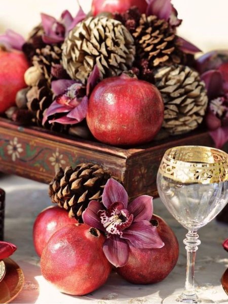  120 عکس شب یلدا تزیین میوه