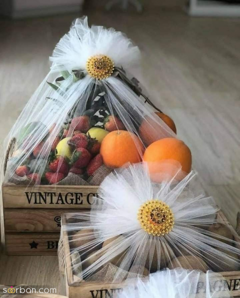 تزیین میوه شب یلدا برای عروس