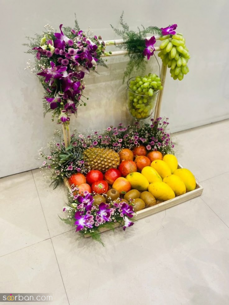  تزیین میوه شب یلدا برای عروس