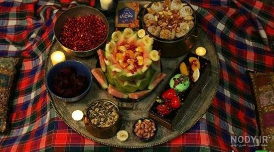  تزیین میوه برای شب یلدا