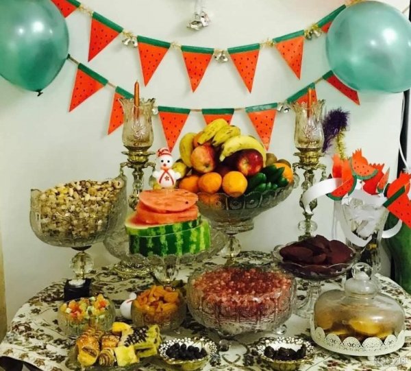  تزیین میوه برای شب یلدا
